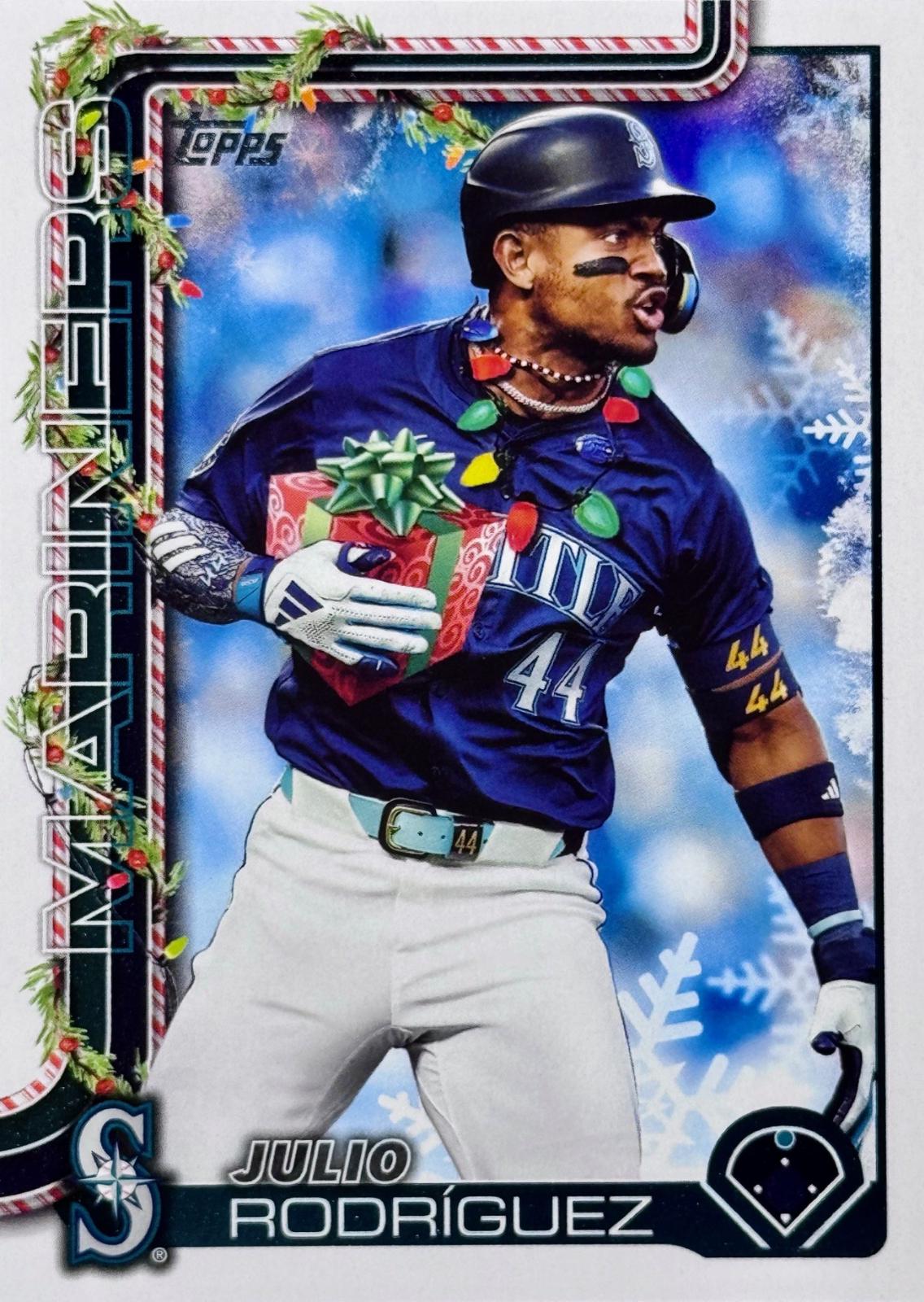 2025 Topps Holiday Julio Rodriguez [SP] #H186 card