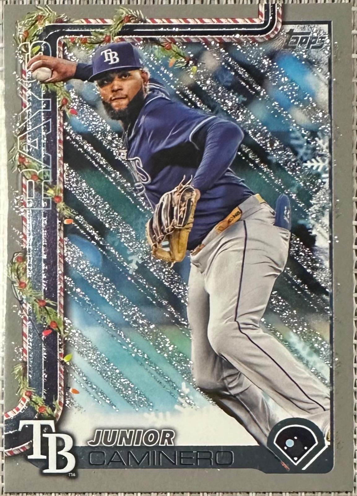 2025 Topps Holiday Junior Caminero [Glitter] #H3 card
