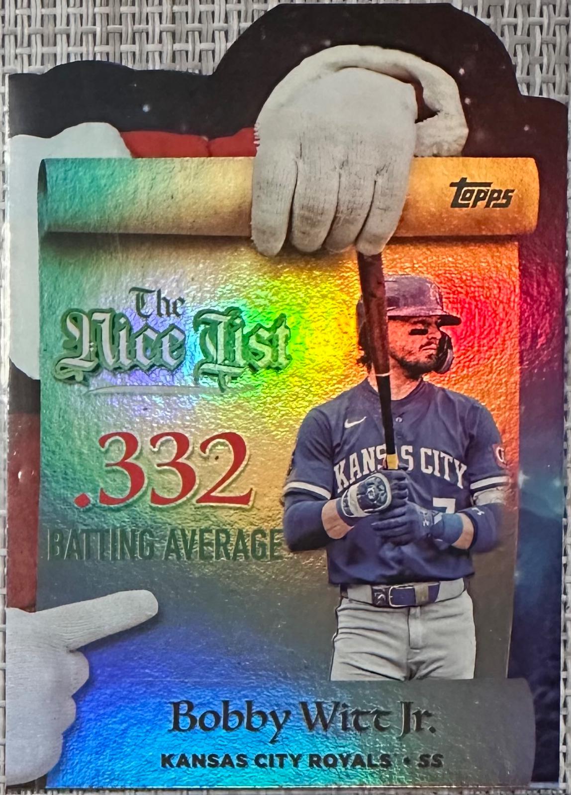 2025 Topps Holiday Making The Nice List Bobby Witt Jr. #MNL-4 card