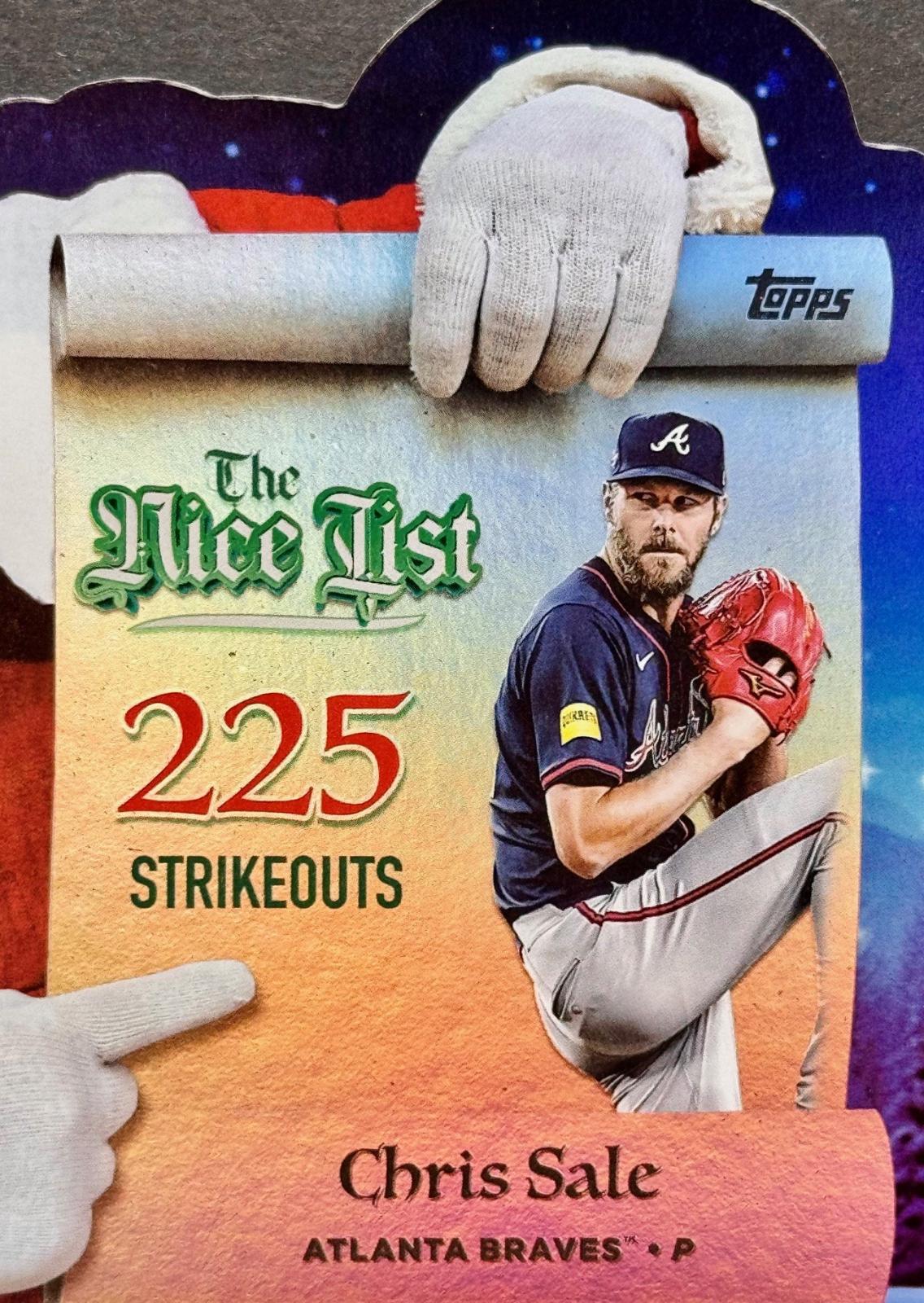 2025 Topps Holiday Making The Nice List Chris Sale #MNL-12 card