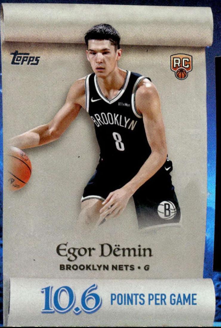2025 Topps Holiday Making the Nice List Egor Demin #ML-8 card