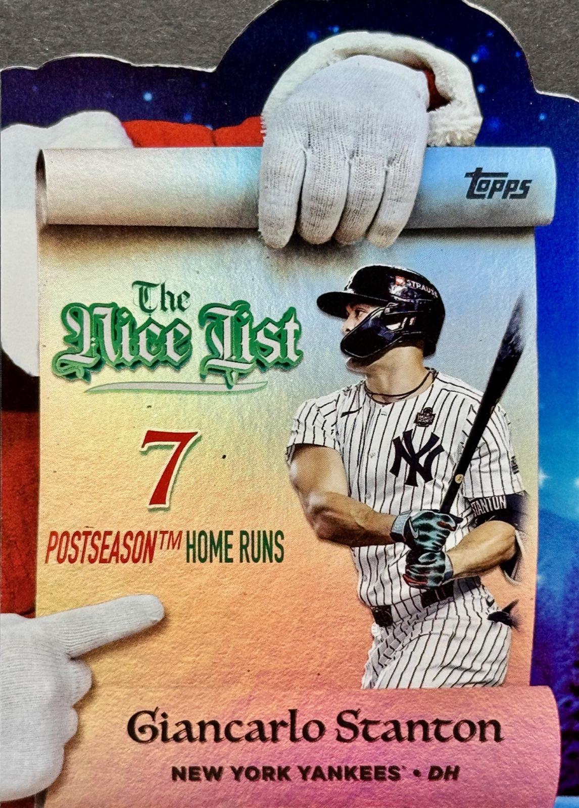 2025 Topps Holiday Making The Nice List Giancarlo Stanton #MNL-18 card