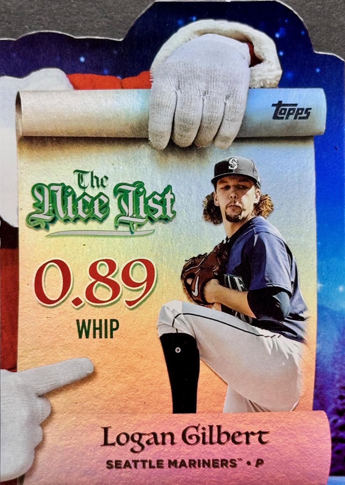2025 Topps Holiday Making The Nice List Logan Gilbert #MNL-17 card