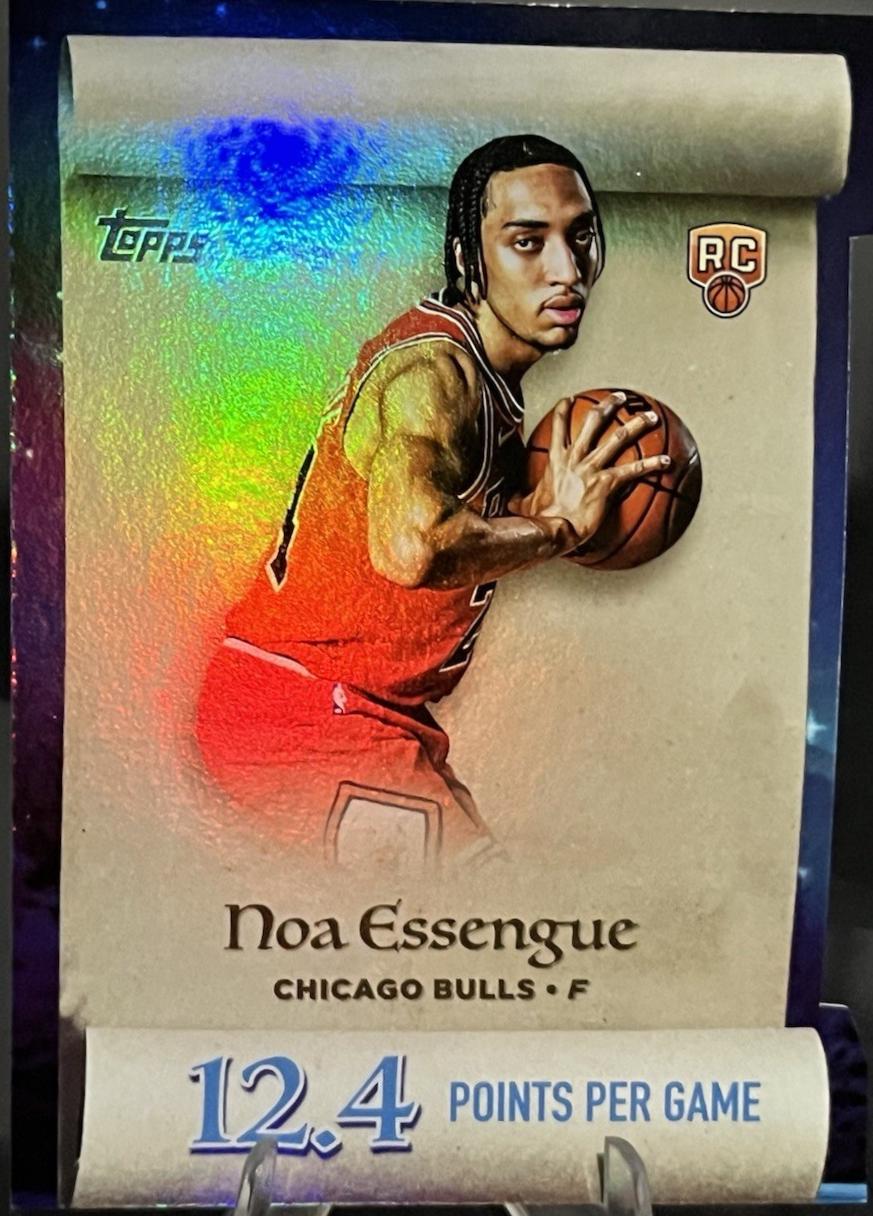 2025 Topps Holiday Making the Nice List Noa Essengue #ML-12 card