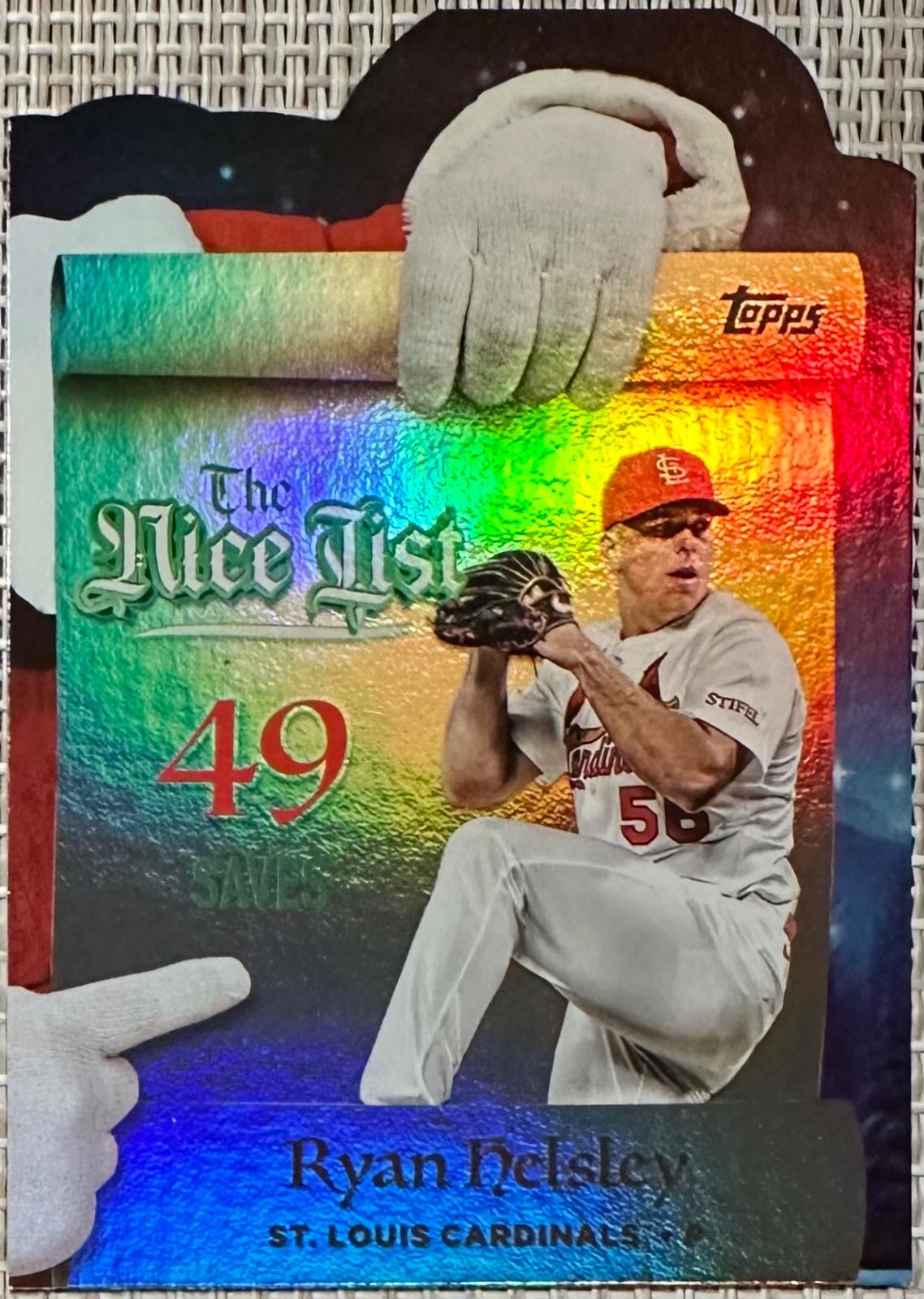 2025 Topps Holiday Making The Nice List Ryan Helsley #MNL-13 card