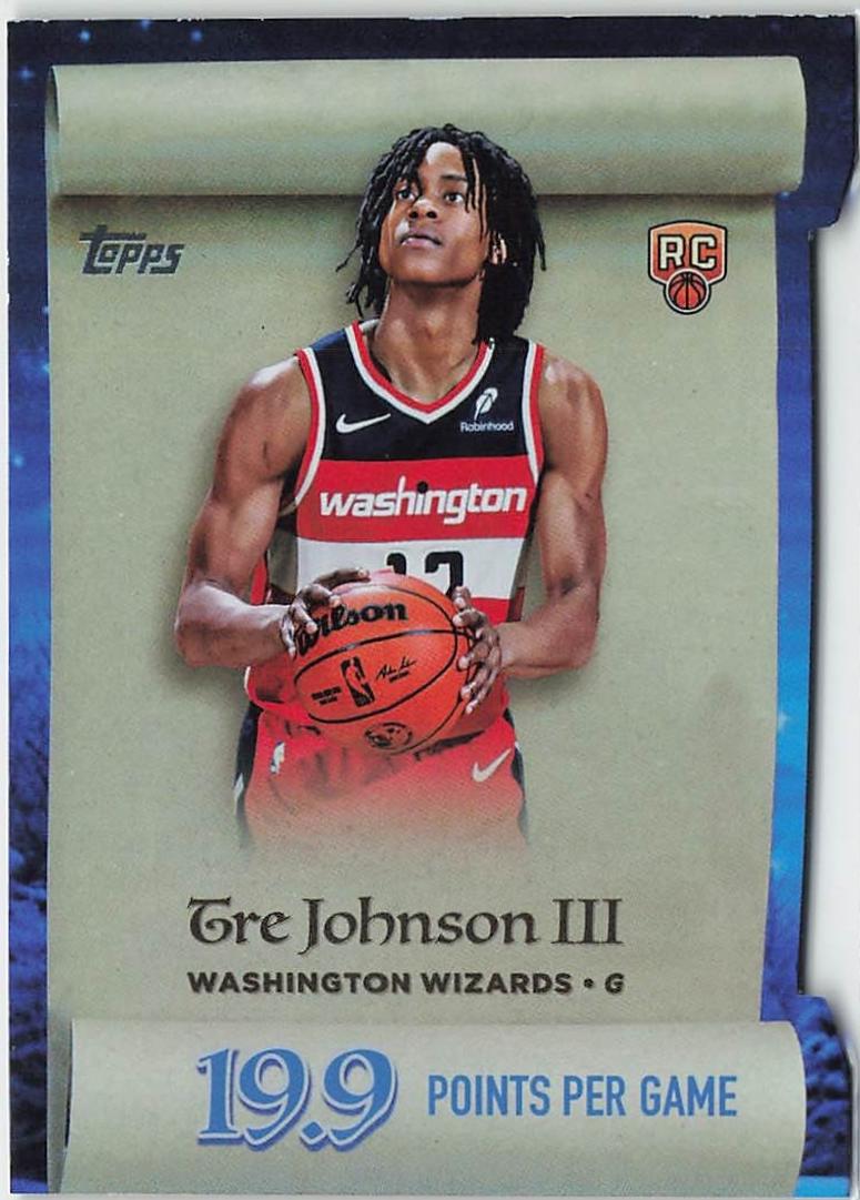 2025 Topps Holiday Making the Nice List Tre Johnson III #ML-6 card