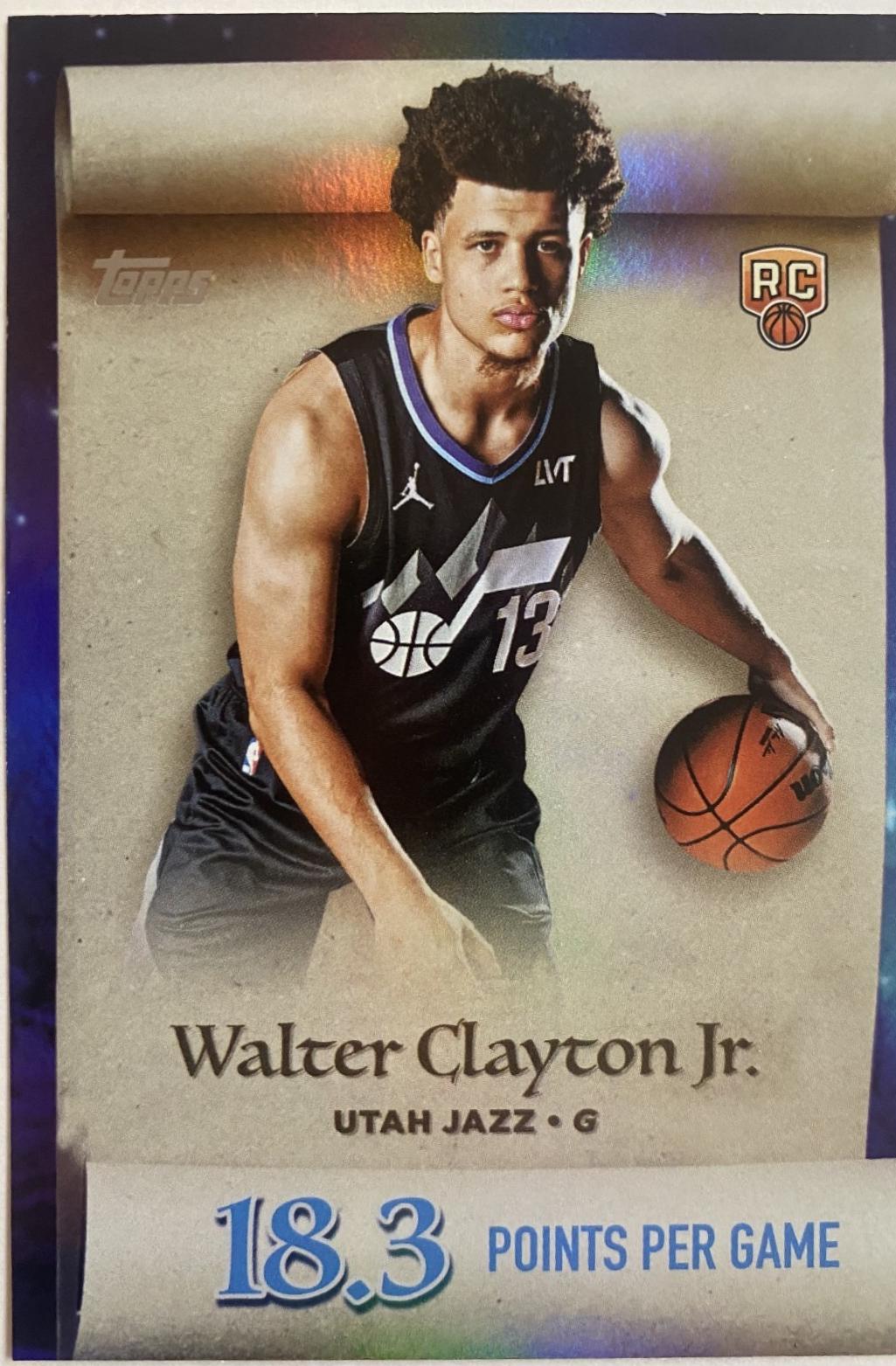 2025 Topps Holiday Making the Nice List Walter Clayton Jr. #ML-18 card