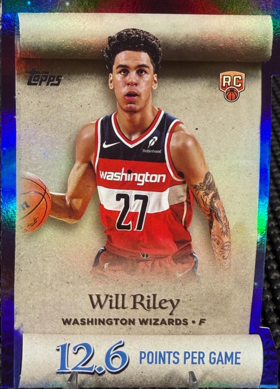 2025 Topps Holiday Making the Nice List Will Riley #ML-21 card