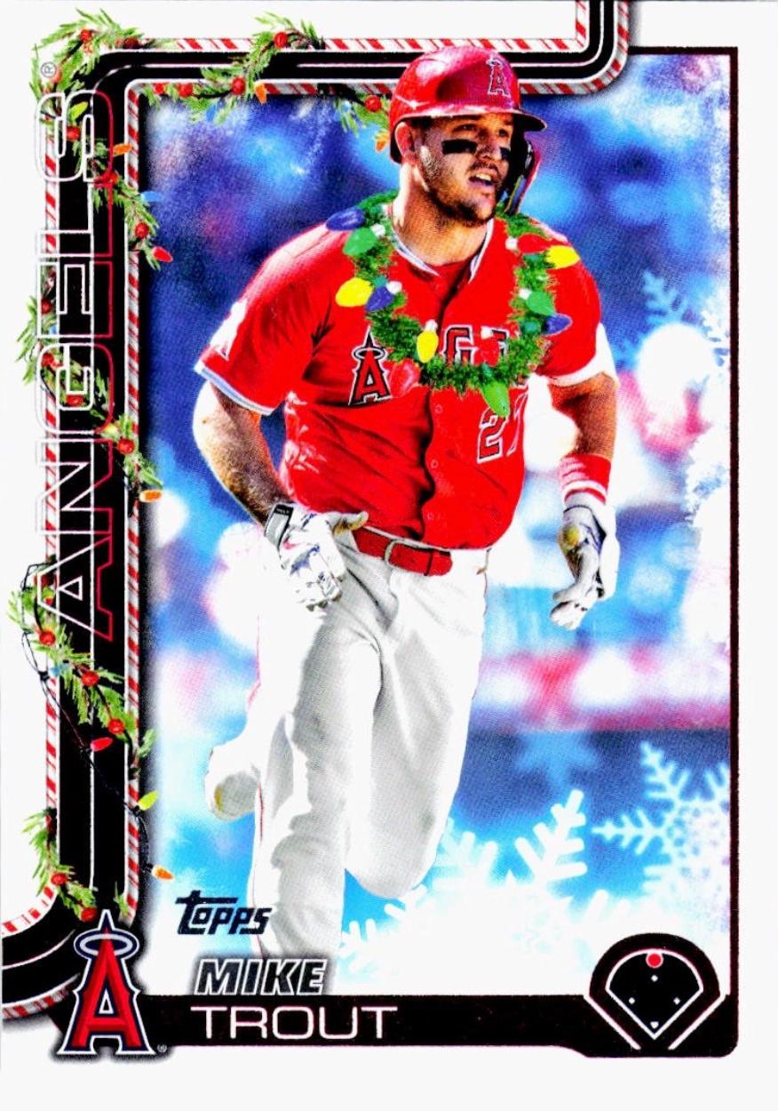 2025 Topps Holiday Mike Trout [Holiday Lights] #H50 card