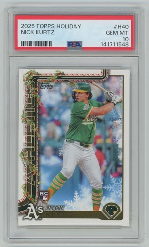 2025 Topps Holiday Nick Kurtz #H40 card