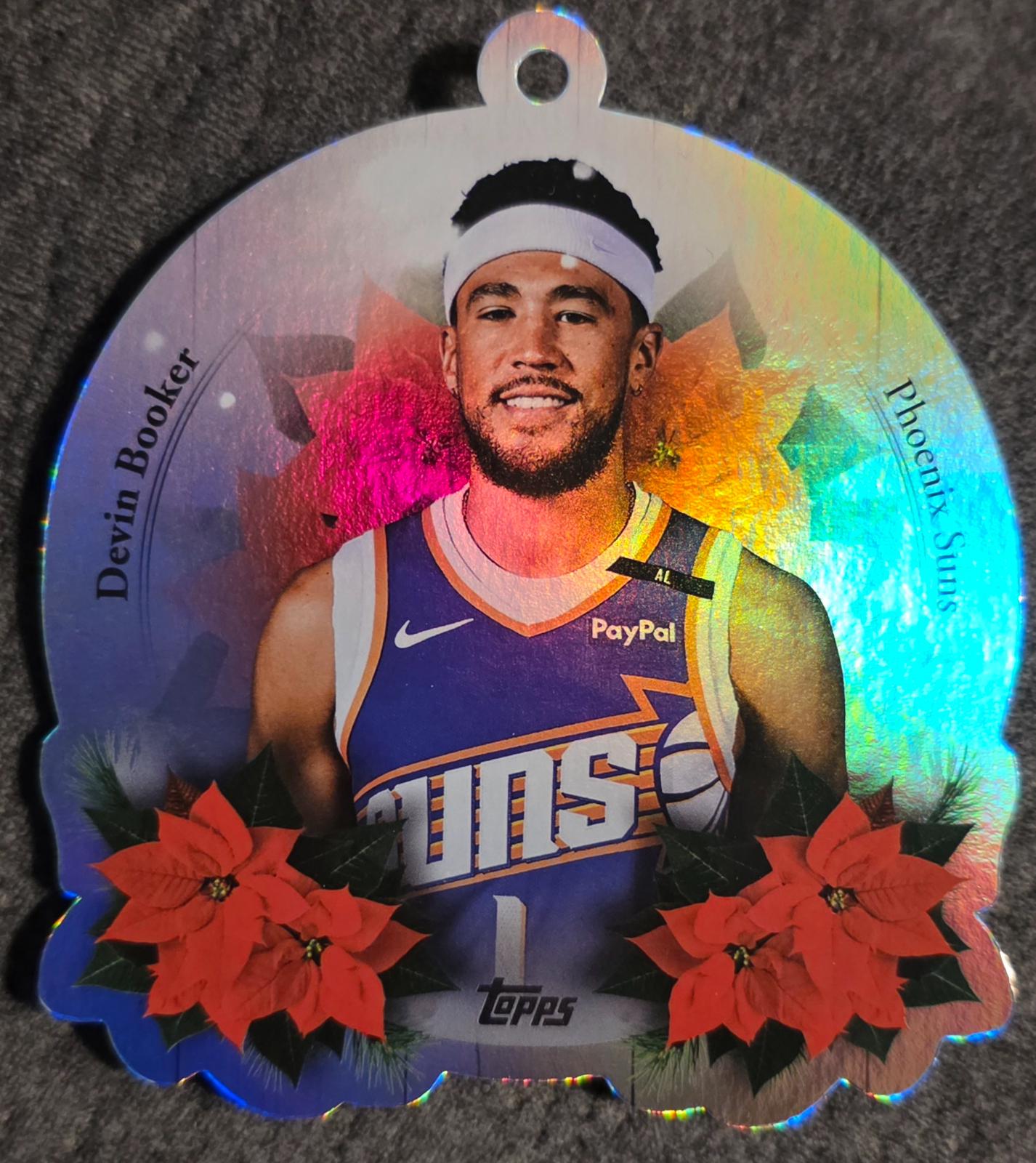 2025 Topps Holiday Oversized Die-Cut Ornament Devin Booker #DCO-DB card