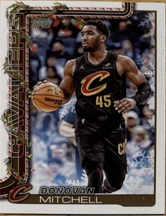 2025 Topps Holiday Oversized Die-Cut Ornament Donovan Mitchell #DCO-DM card
