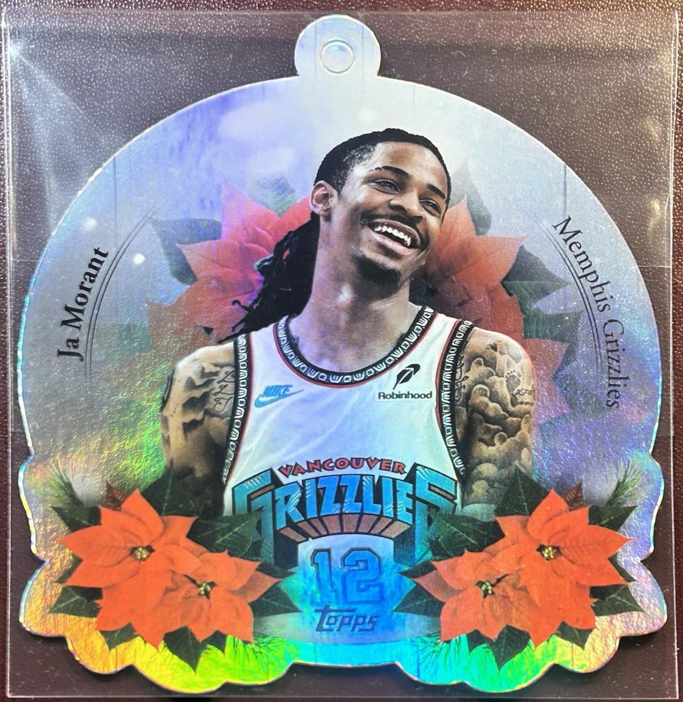 2025 Topps Holiday Oversized Die-Cut Ornament Ja Morant #DCO-JM card