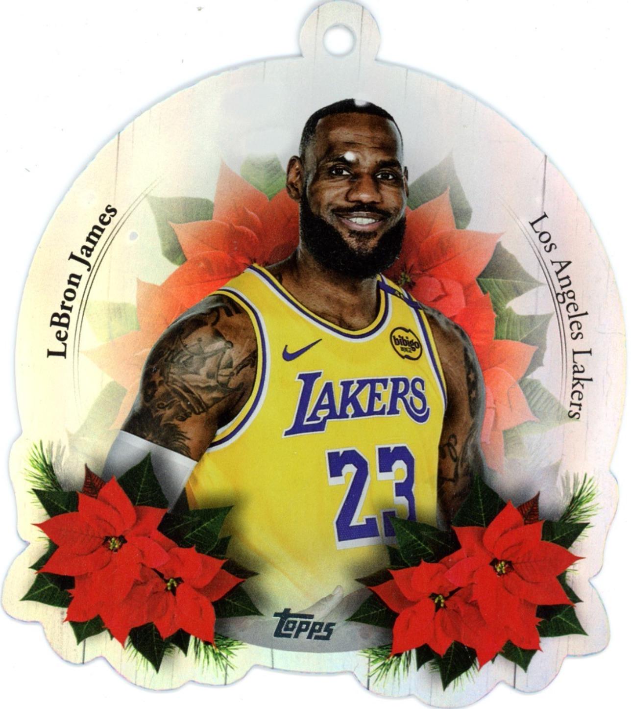2025 Topps Holiday Oversized Die-Cut Ornament LeBron James #DCO-LBJ card