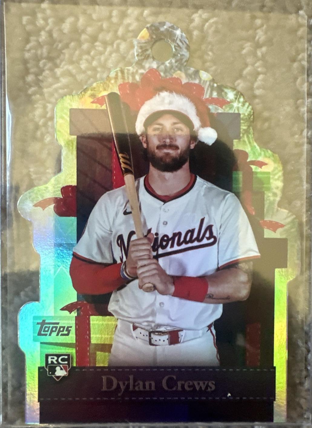 2025 Topps Holiday Oversized Die-Cut Ornaments Dylan Crews #OO-8 card