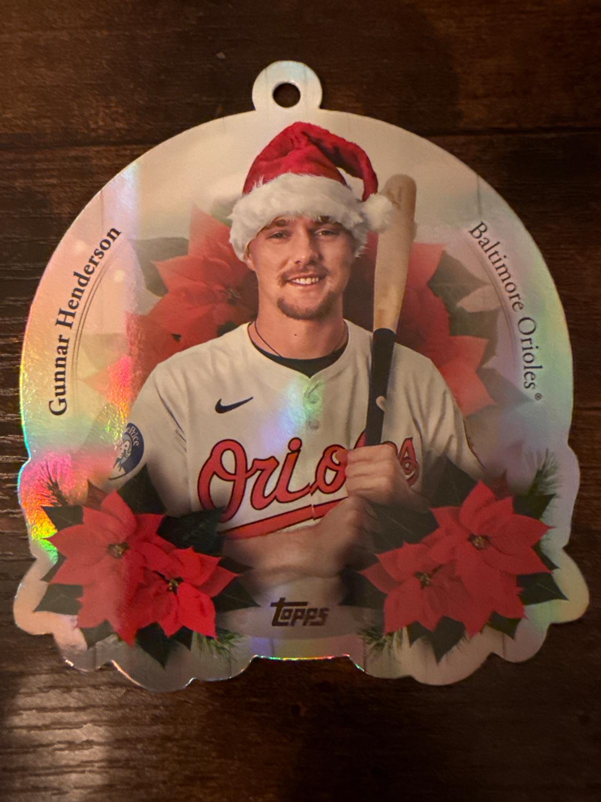 2025 Topps Holiday Oversized Die-Cut Ornaments Gunnar Henderson #OO-10 card
