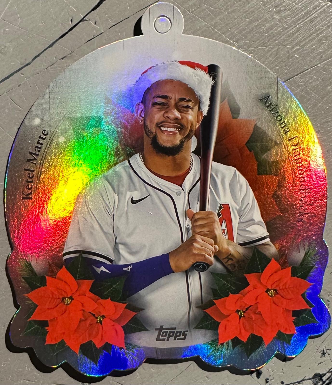 2025 Topps Holiday Oversized Die-Cut Ornaments Ketel Marte #OO-19 card