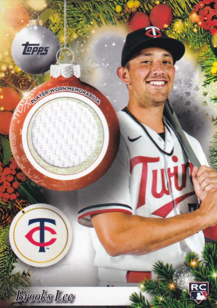 2025 Topps Holiday Player Relic Brooks Lee #PR-BL card