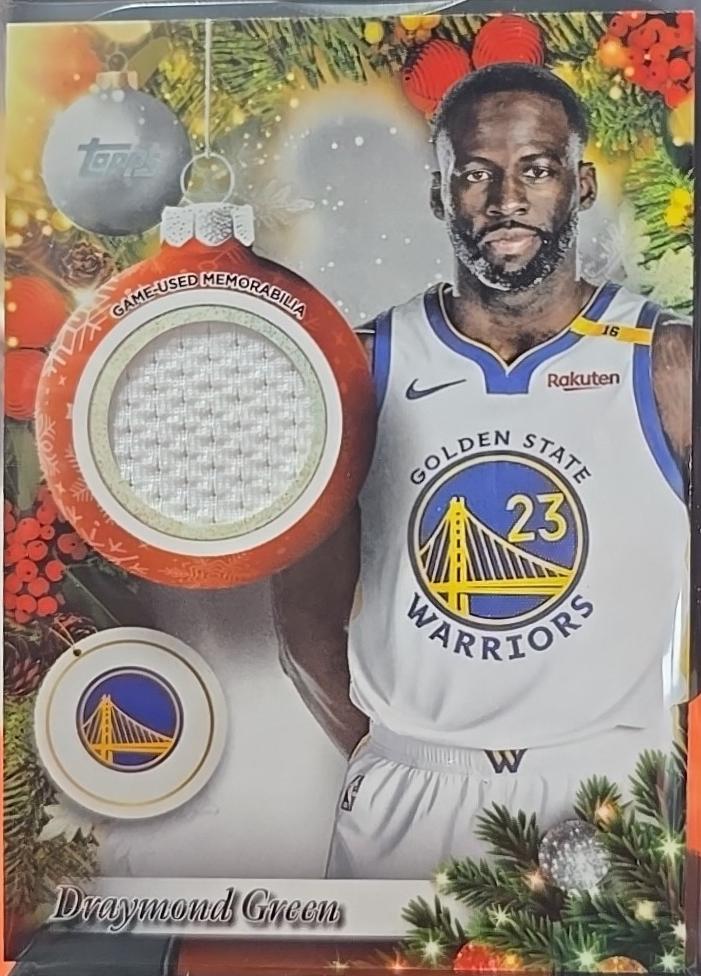 2025 Topps Holiday Player Relic Draymond Green #PR-DG card