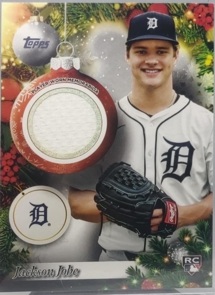 2025 Topps Holiday Player Relic Jackson Jobe #PR-JJ card
