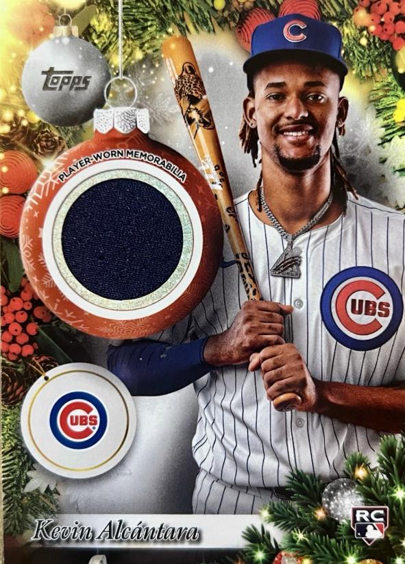 2025 Topps Holiday Player Relic Kevin Alcantara #PR-KA card