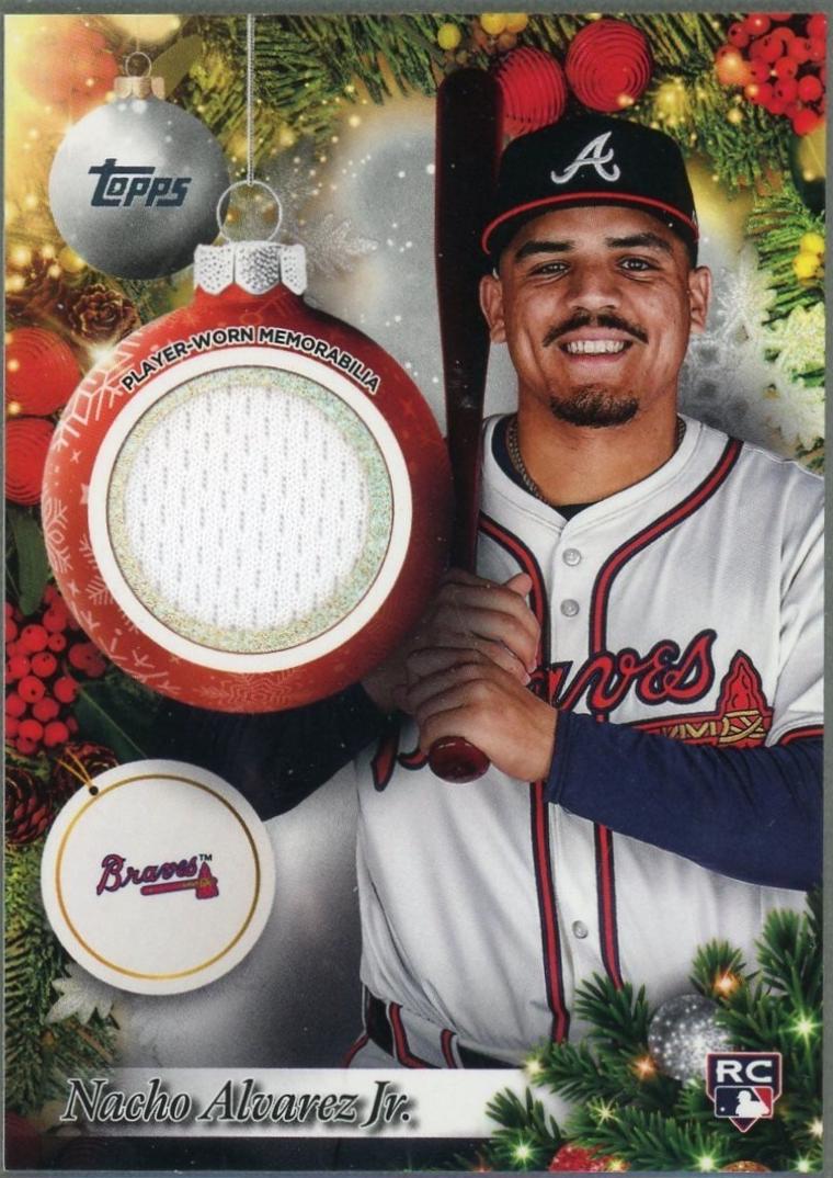 2025 Topps Holiday Player Relic Nacho Alvarez Jr. #PR-NAL card