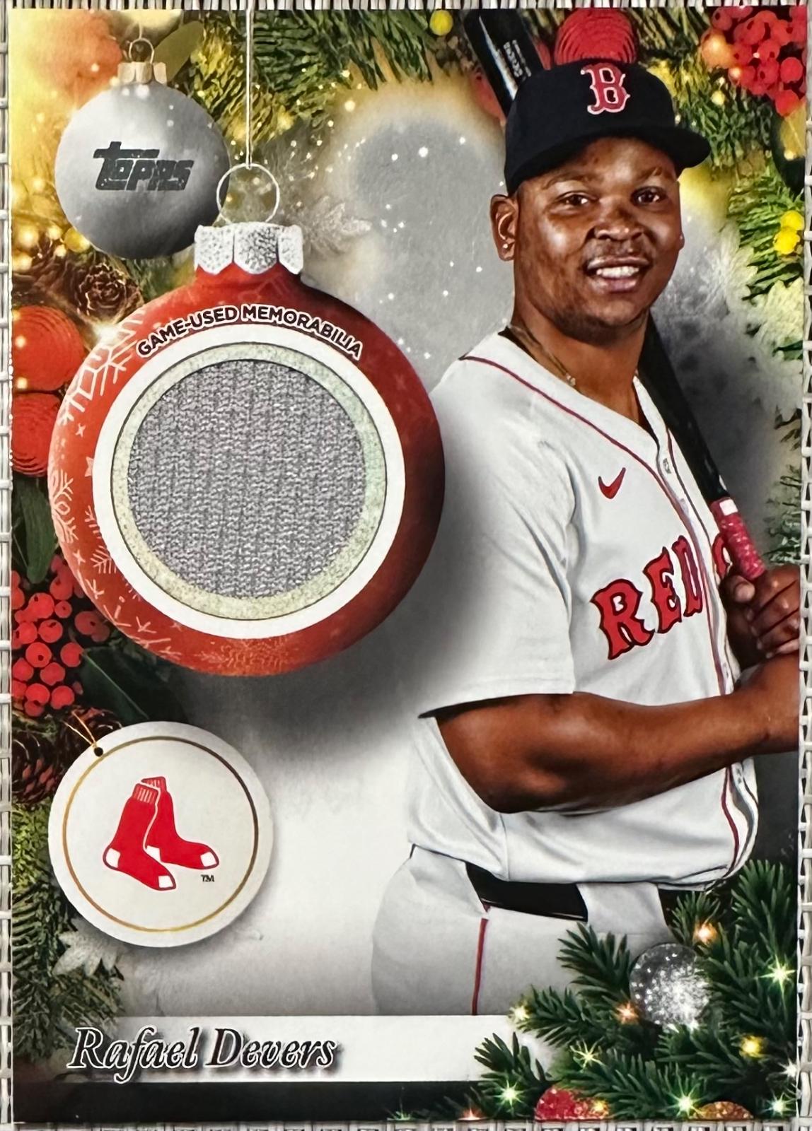 2025 Topps Holiday Player Relic Rafael Devers #PR-RD card