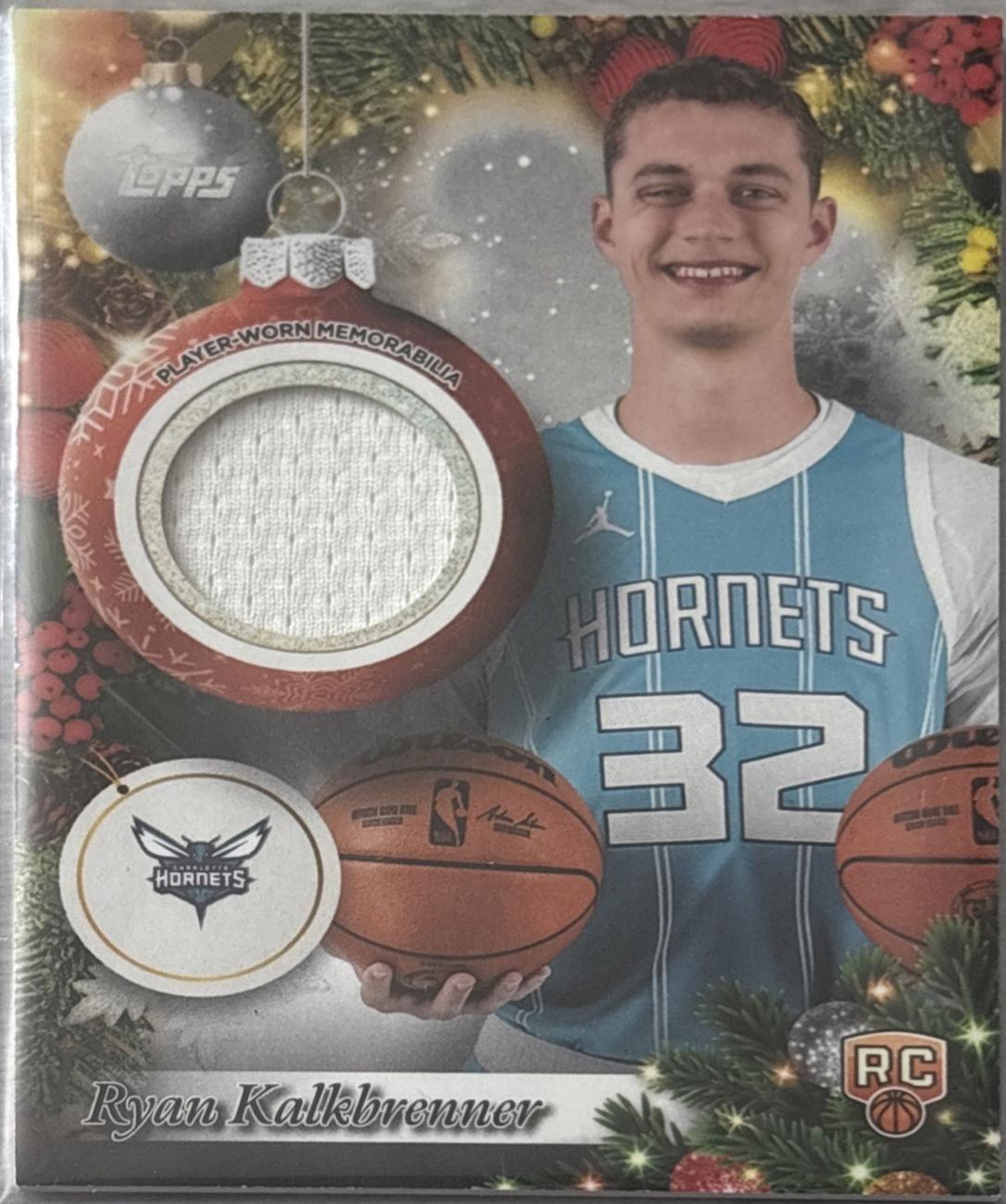2025 Topps Holiday Player Relic Ryan Kalkbrenner #PR-RK card