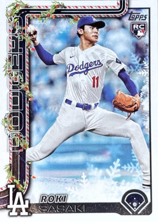 2025 Topps Holiday Roki Sasaki #H23 card