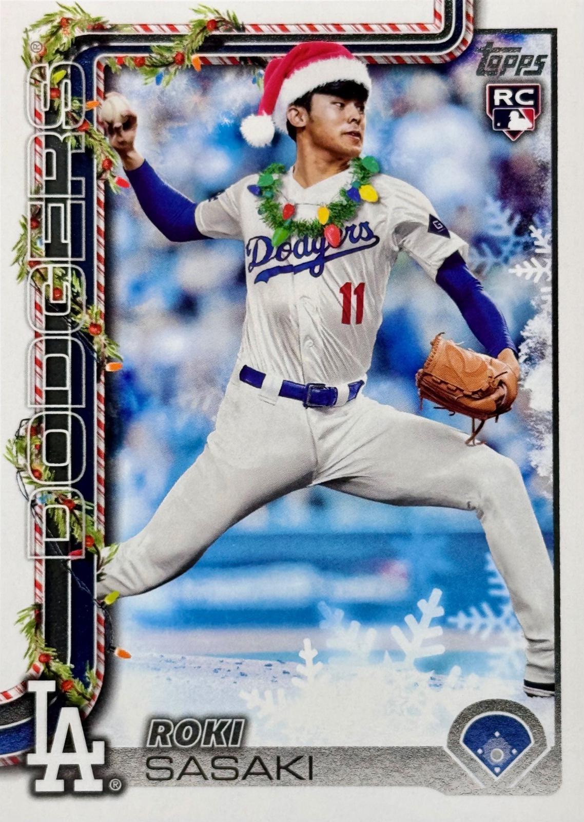 2025 Topps Holiday Roki Sasaki [SP] #H23 card