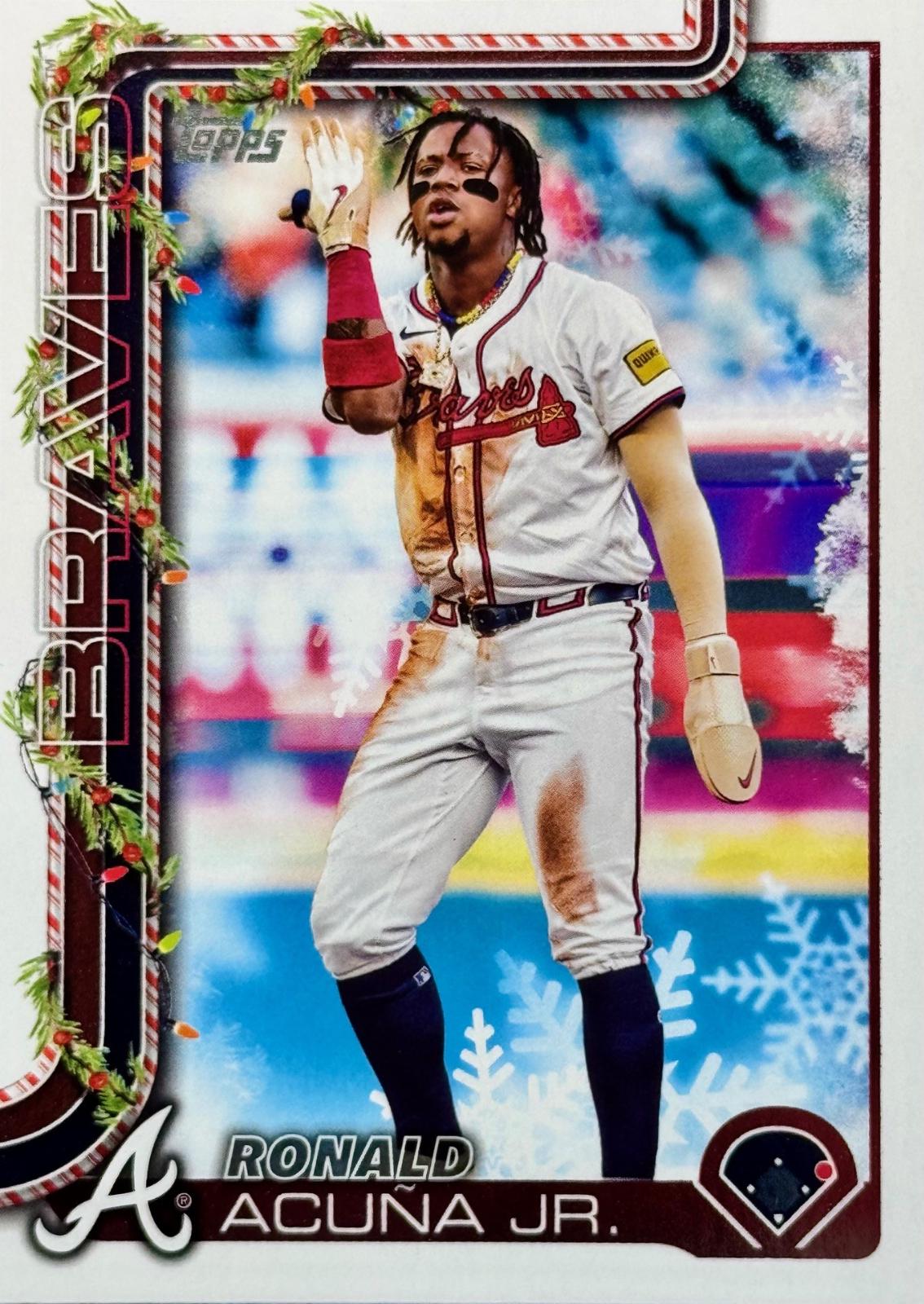 2025 Topps Holiday Ronald Acuna Jr. #H62 card