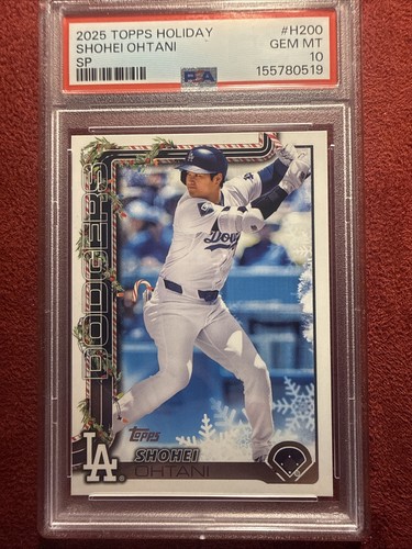 2025 Topps Holiday Shohei Ohtani [Backs Short Print Variation] #H200 card