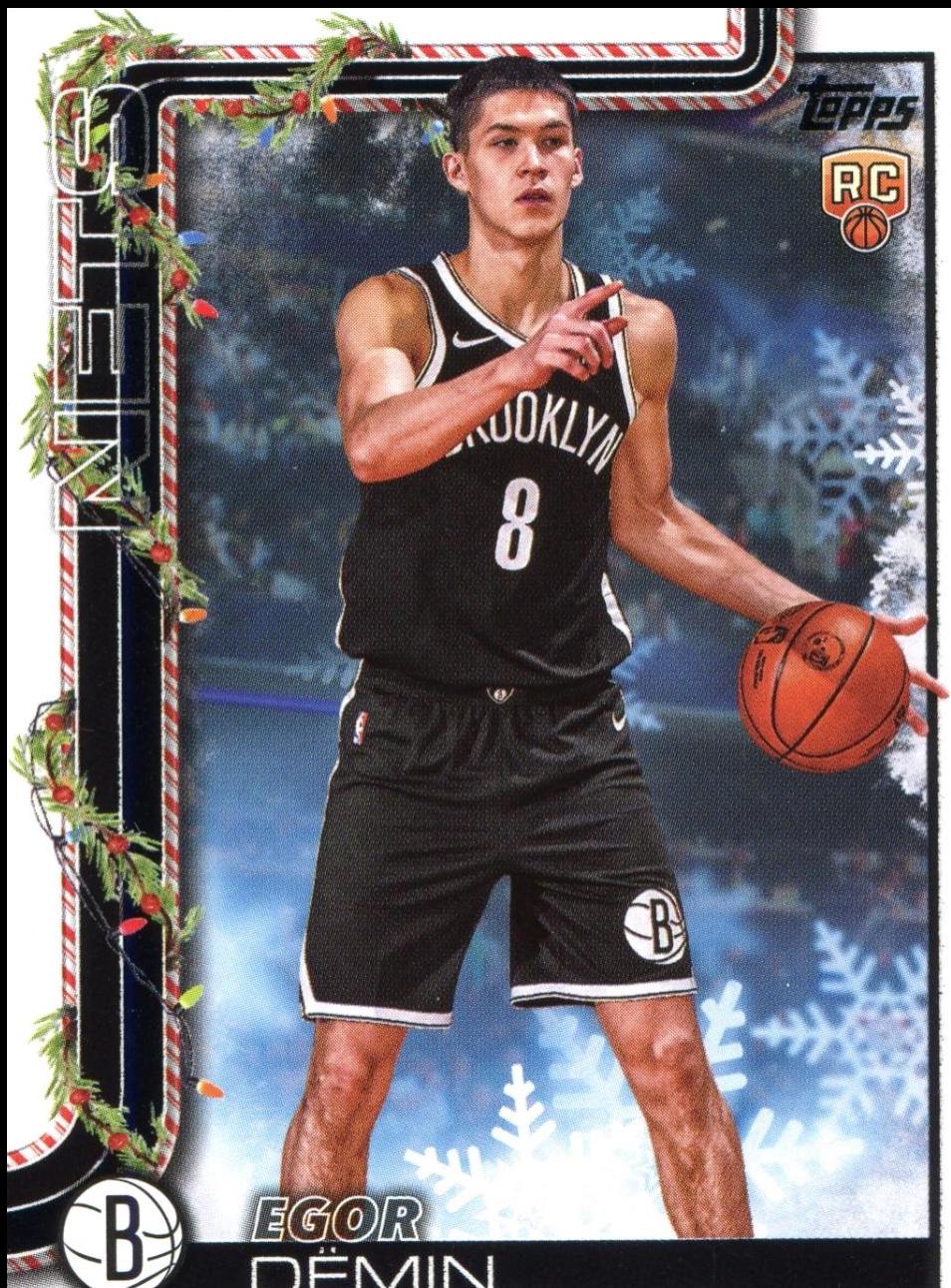 2025 Topps Holiday SSP Back Variation Egor Demin #SSB-ED card