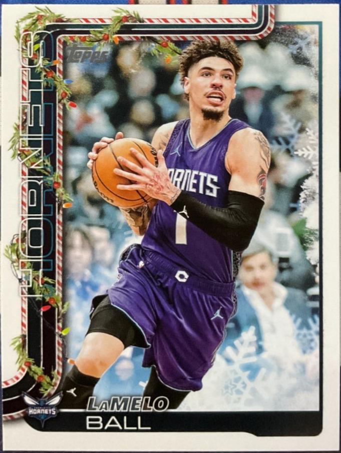 2025 Topps Holiday SSP Back Variation LaMelo Ball #SSB-LB card