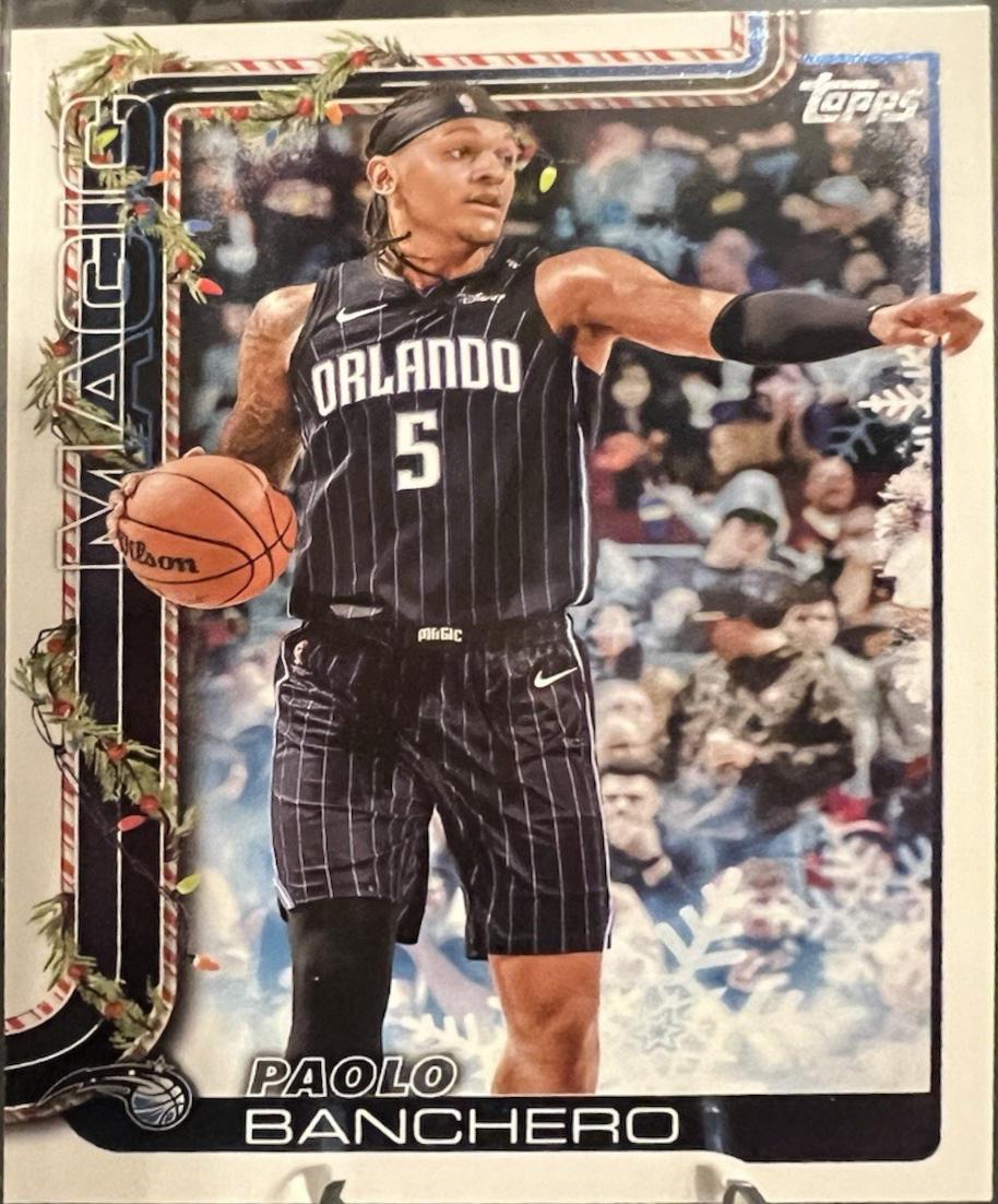 2025 Topps Holiday SSP Back Variation Paolo Banchero #SSB-PB card