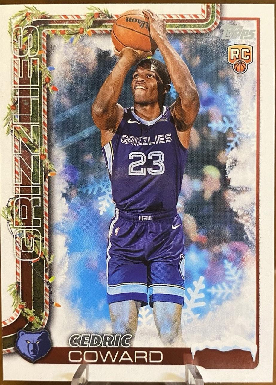 2025 Topps Holiday SSP Variation Cedric Coward #SSV-CO card