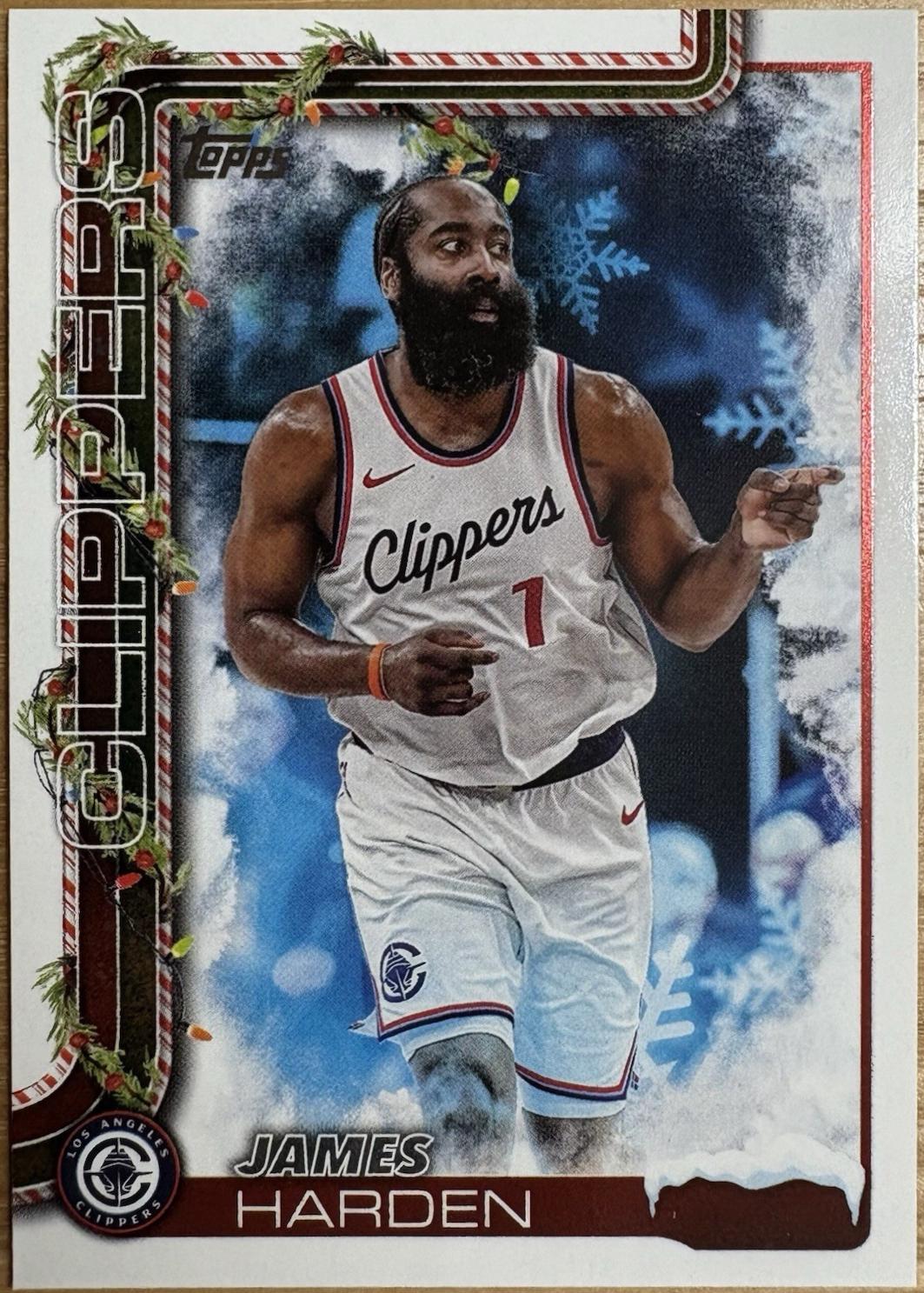 2025 Topps Holiday SSP Variation James Harden #SSV-AE card