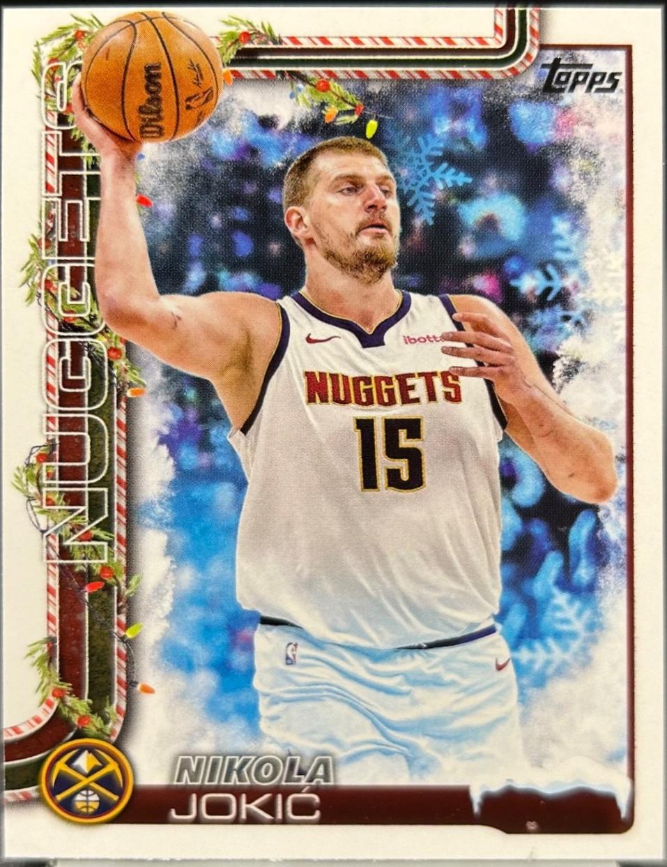 2025 Topps Holiday SSP Variation Nikola Jokic #SSV-LB card