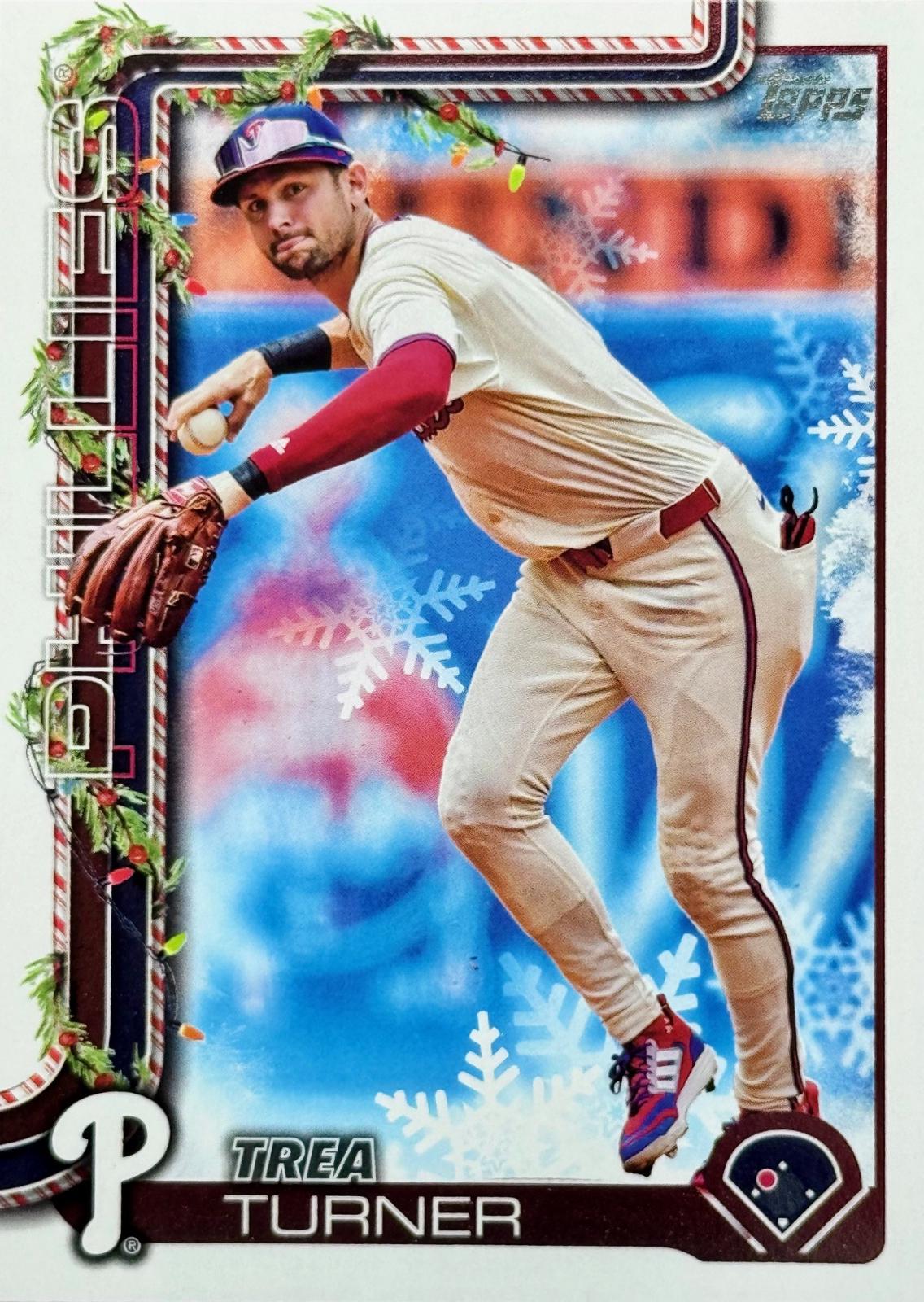2025 Topps Holiday Trea Turner #H90 card