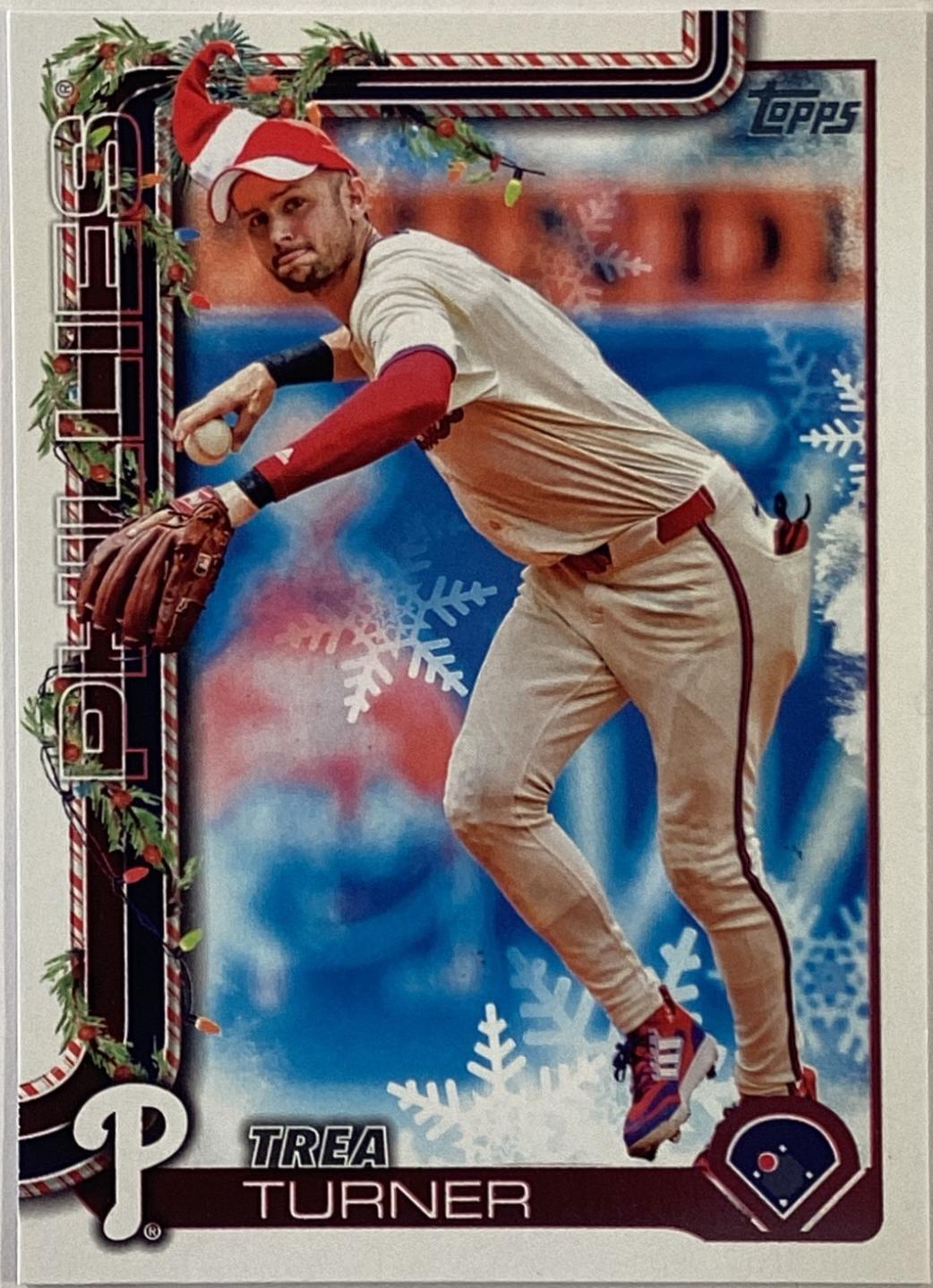 2025 Topps Holiday Trea Turner [SP] #H90 card