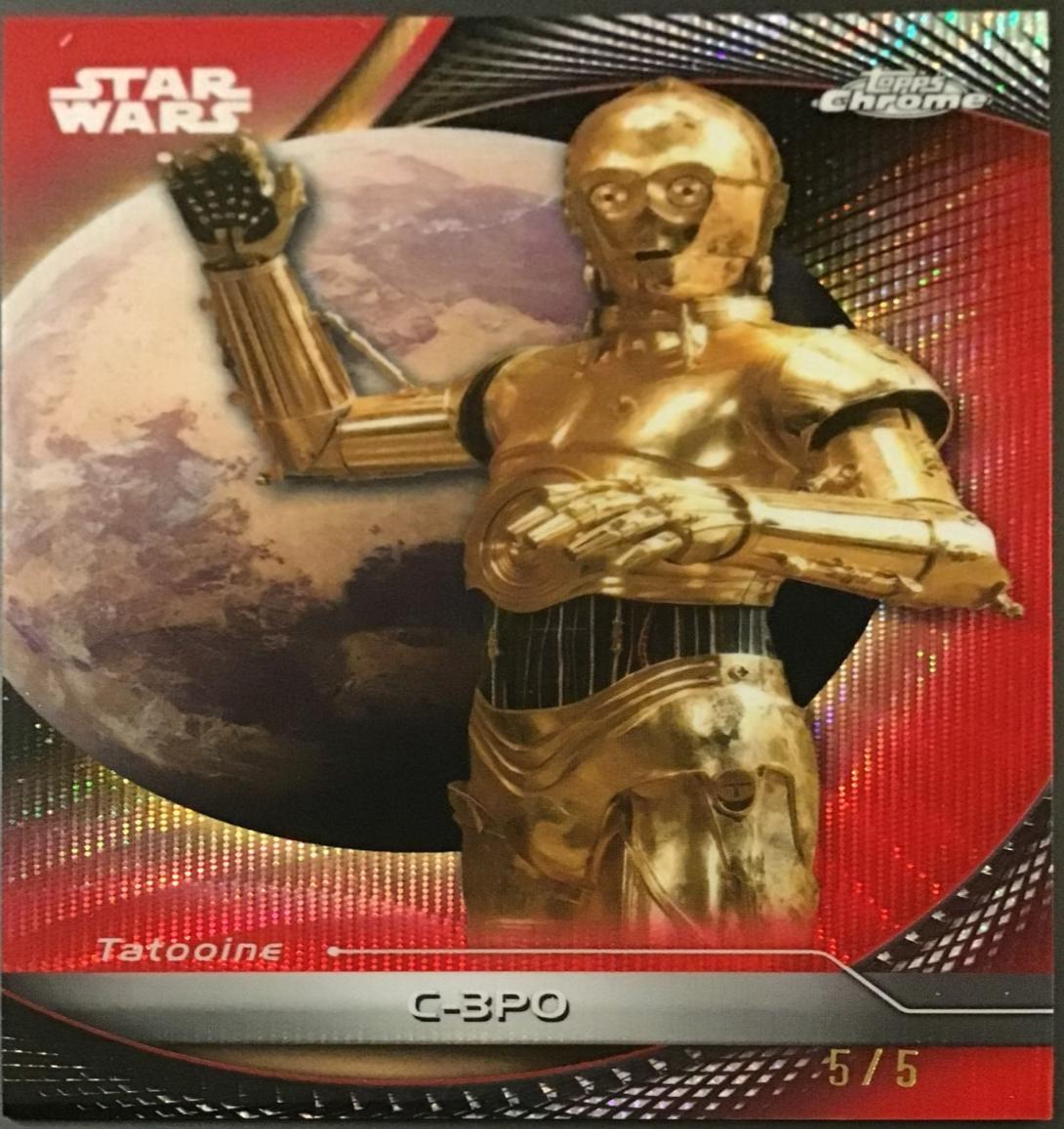 2025 Topps Hyperspace C-3PO [Red Hyperlanes Refractor] #65 card