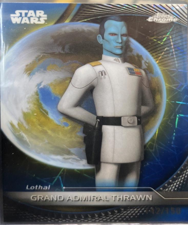 2025 Topps Hyperspace Grand Admiral Thrawn [Blue Lazer Refractor] #31 card