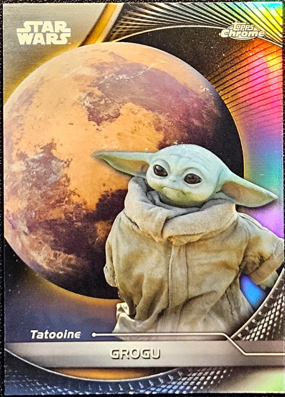 2025 Topps Hyperspace Grogu [Refractor] #75 card