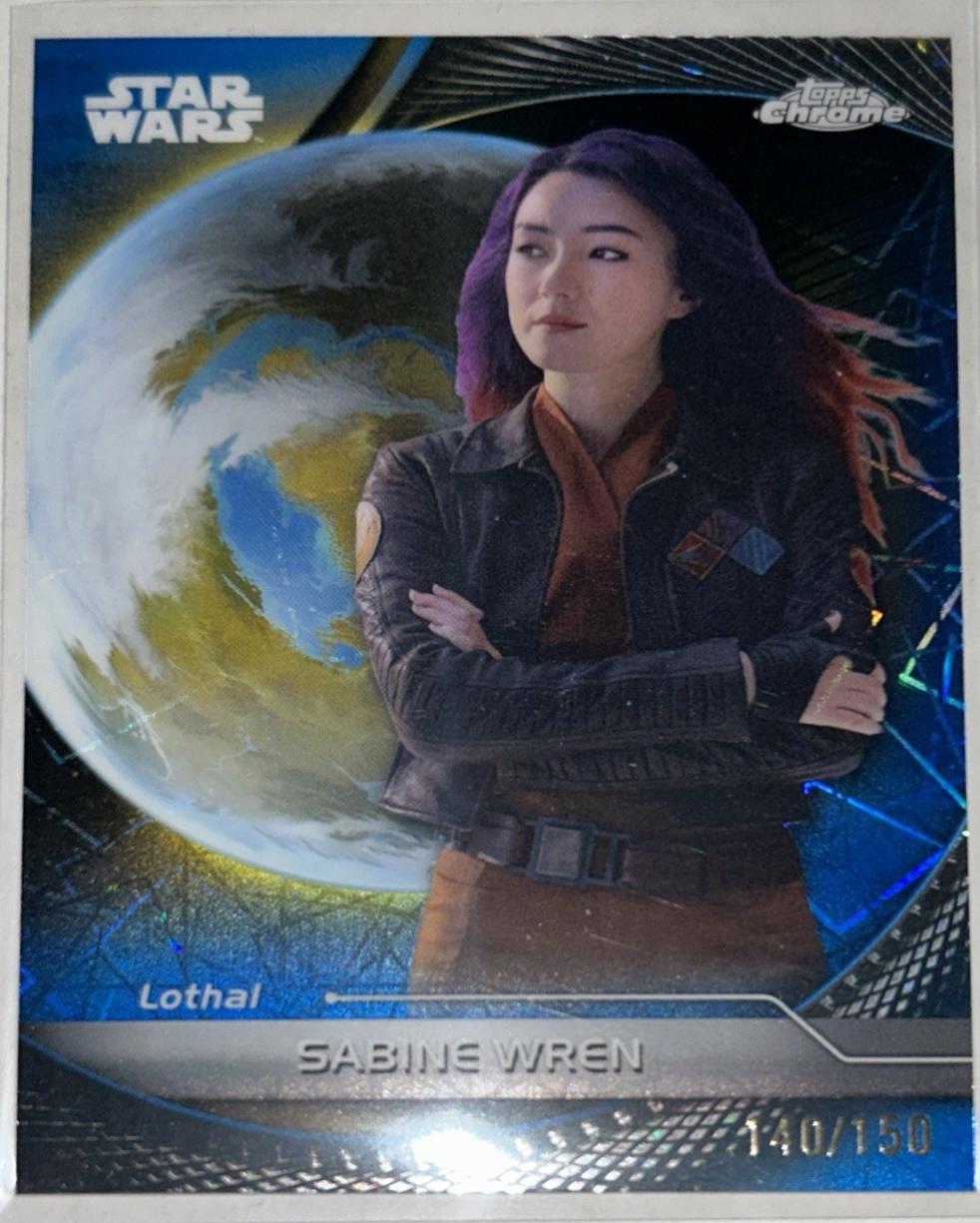2025 Topps Hyperspace Sabine Wren [Blue Lazer Refractor] #38 card