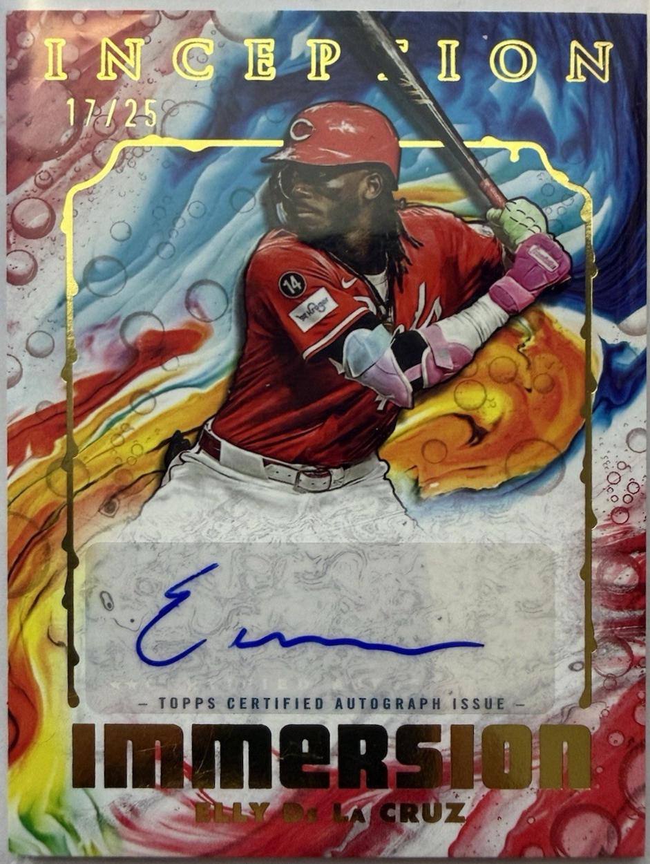 2025 Topps Inception Immersion Autograph Elly De La Cruz #IIA-ED card