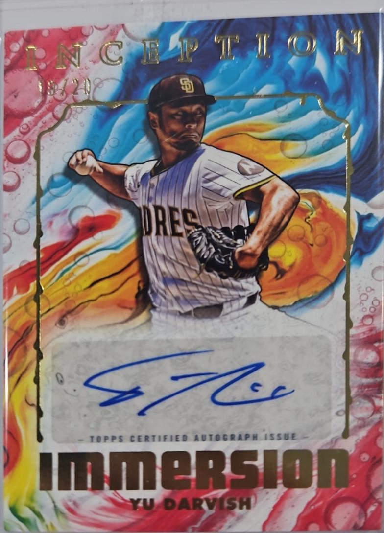 2025 Topps Inception Immersion Autograph Yu Darvish [Gold] #IIA-YD card