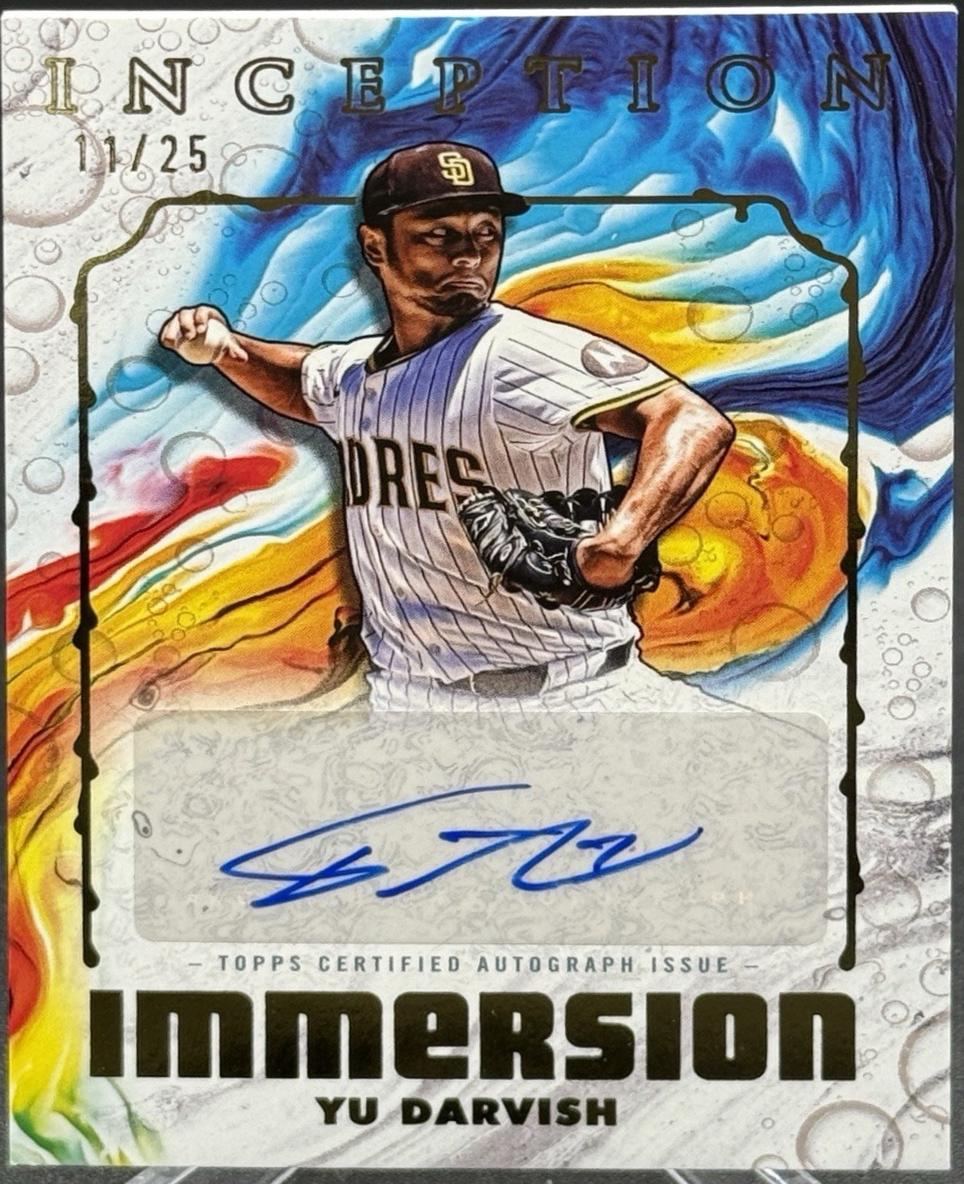 2025 Topps Inception Immersion Autograph Yu Darvish #IIA-YD card