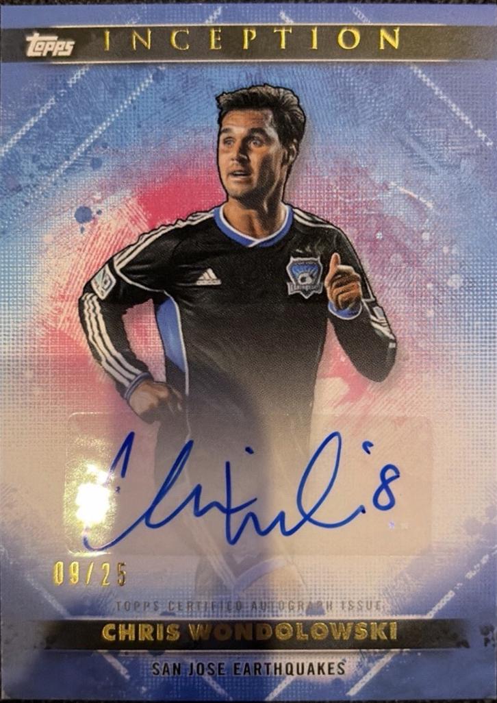 2025 Topps Inception MLS Autograph Chris Wondolowski #4A card
