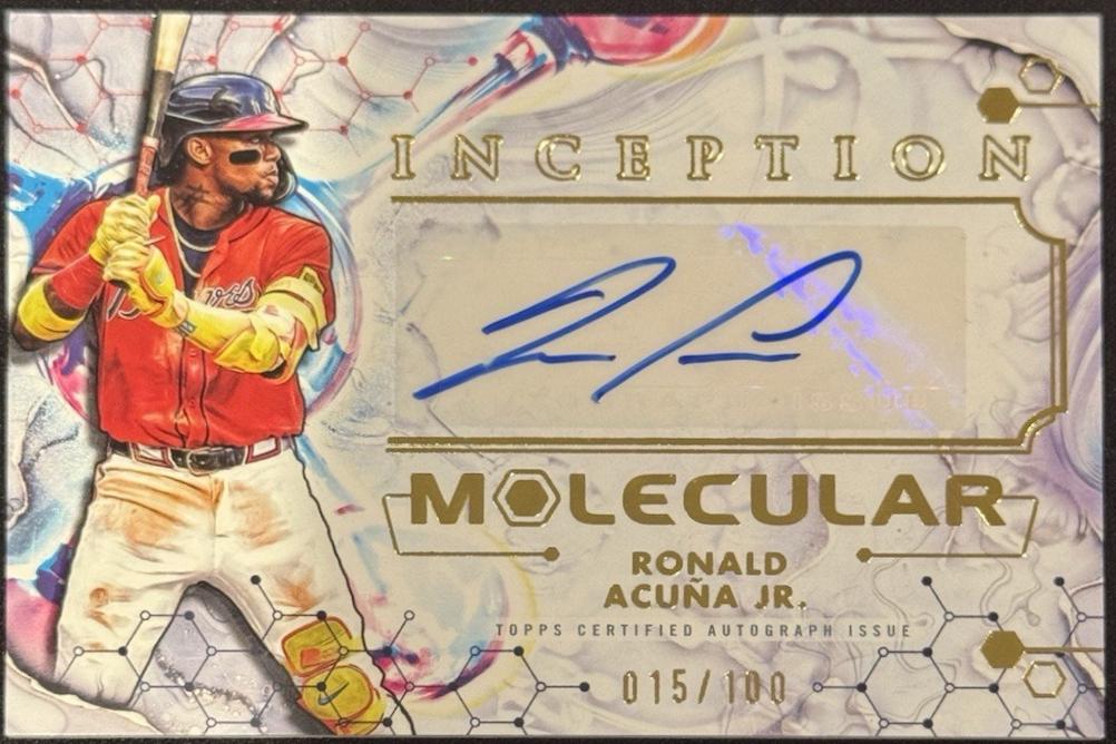 2025 Topps Inception Molecular Autograph Ronald Acuna Jr. #IMA-RA card