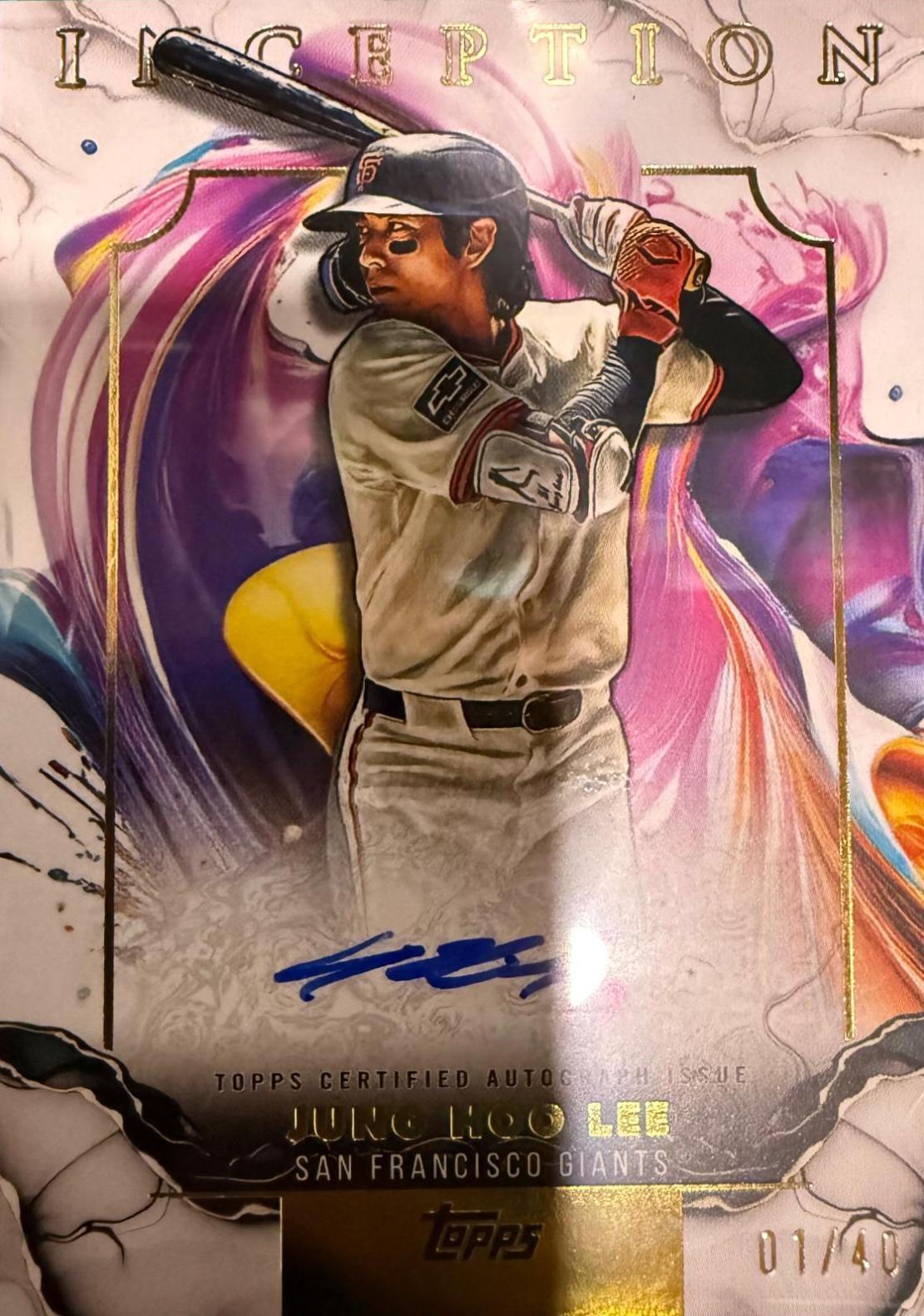 2025 Topps Inception Rookies And Emerging Stars Autograph Jung Hoo Lee #RESA-JL card
